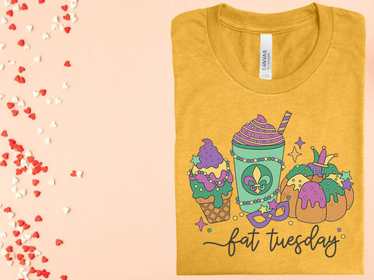 Fat Tuesday Graphic Tee Graphic Tee