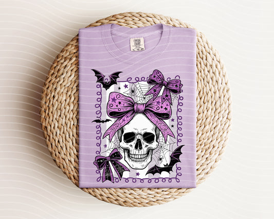 Coquette Skull Graphic Tee