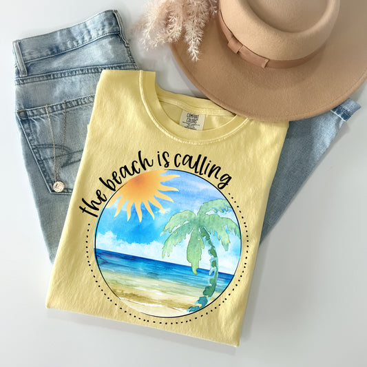 The Beach is Calling Graphic Tee