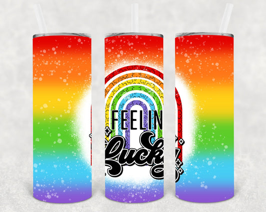 Feelin Lucky 20 Oz Skinny Tumbler