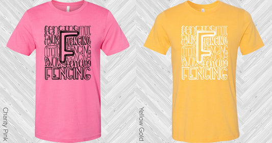 Fencing Subway Art Graphic Tee Graphic Tee