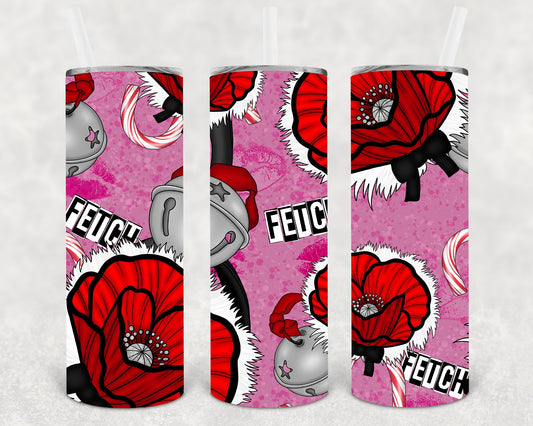 Fetch Christmas 20 Oz Skinny Tumbler