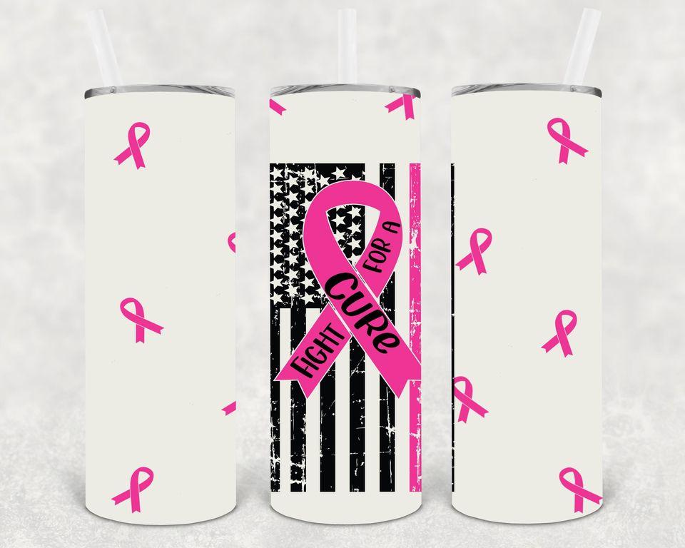 Fight For A Cure 20 Oz Skinny Tumbler