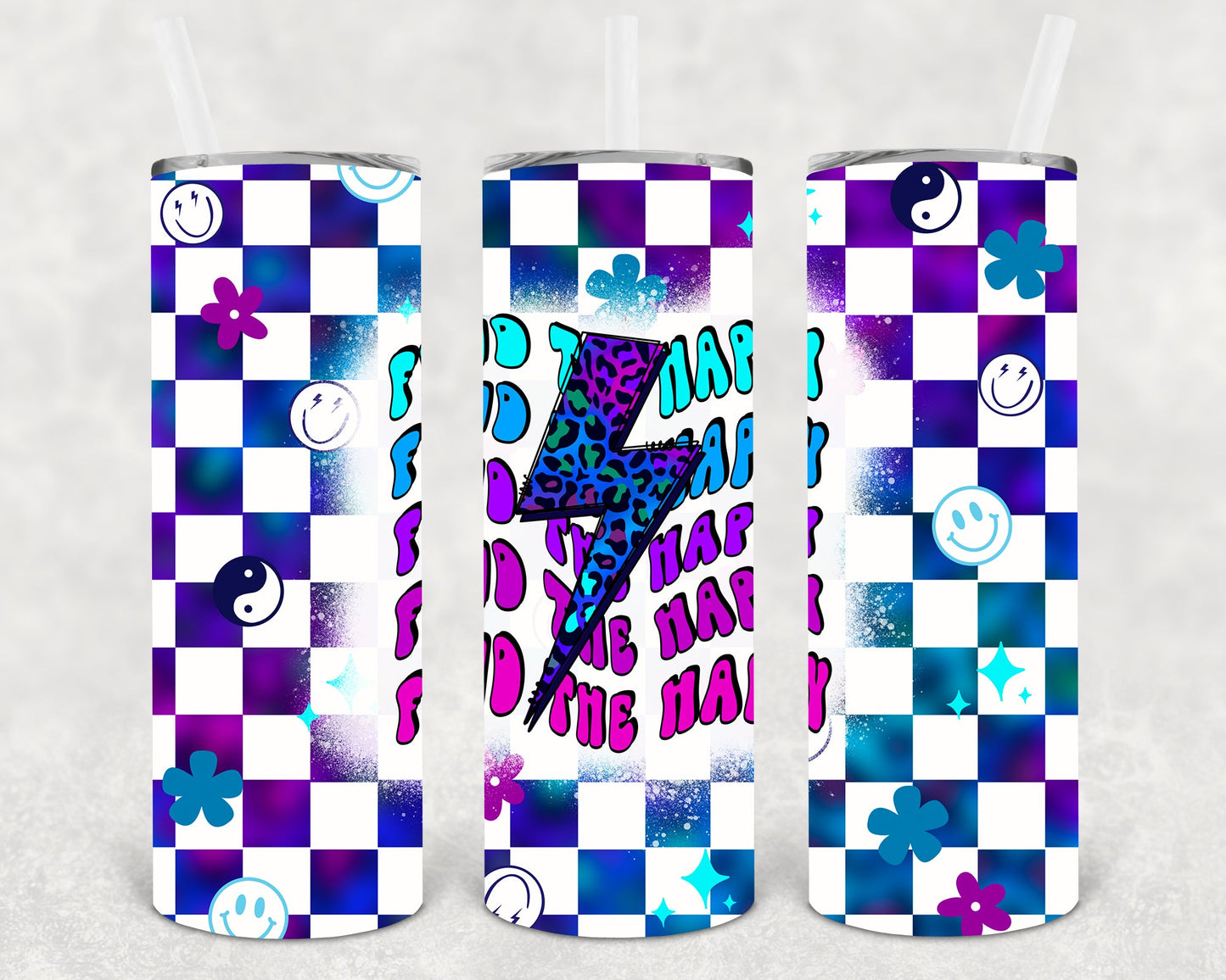 Find The Happy 20 Oz Skinny Tumbler