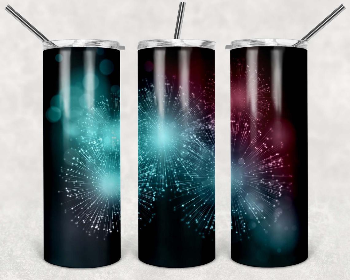 Fireworks 20 Oz Skinny Tumbler