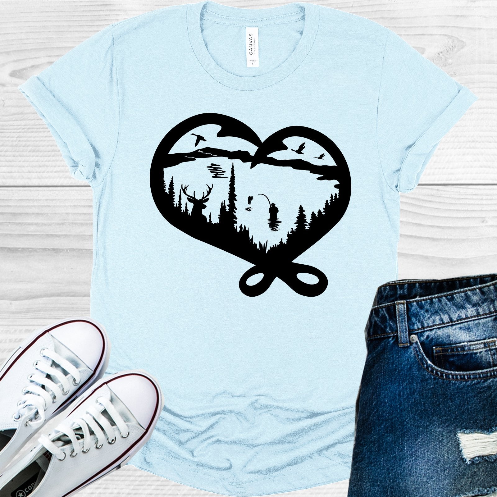 Fishing Hunting Hooks Graphic Tee Graphic Tee