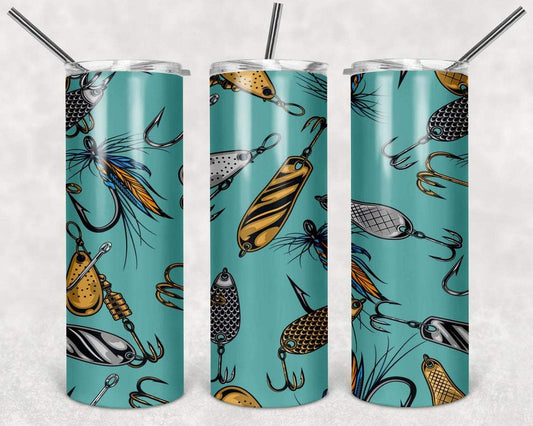 Fishing Lures 20 Oz Skinny Tumbler
