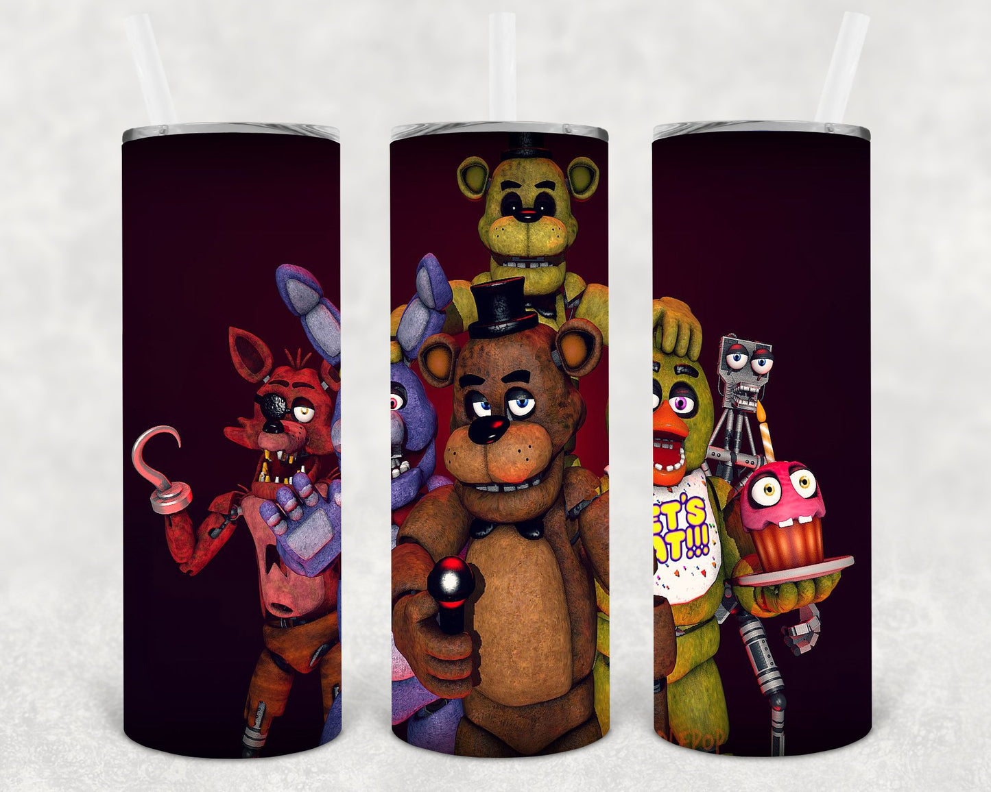 Five Nights At Freddys 20 Oz Skinny Tumbler