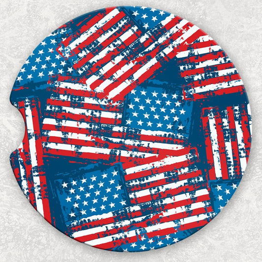 Car Coaster Set - Flags