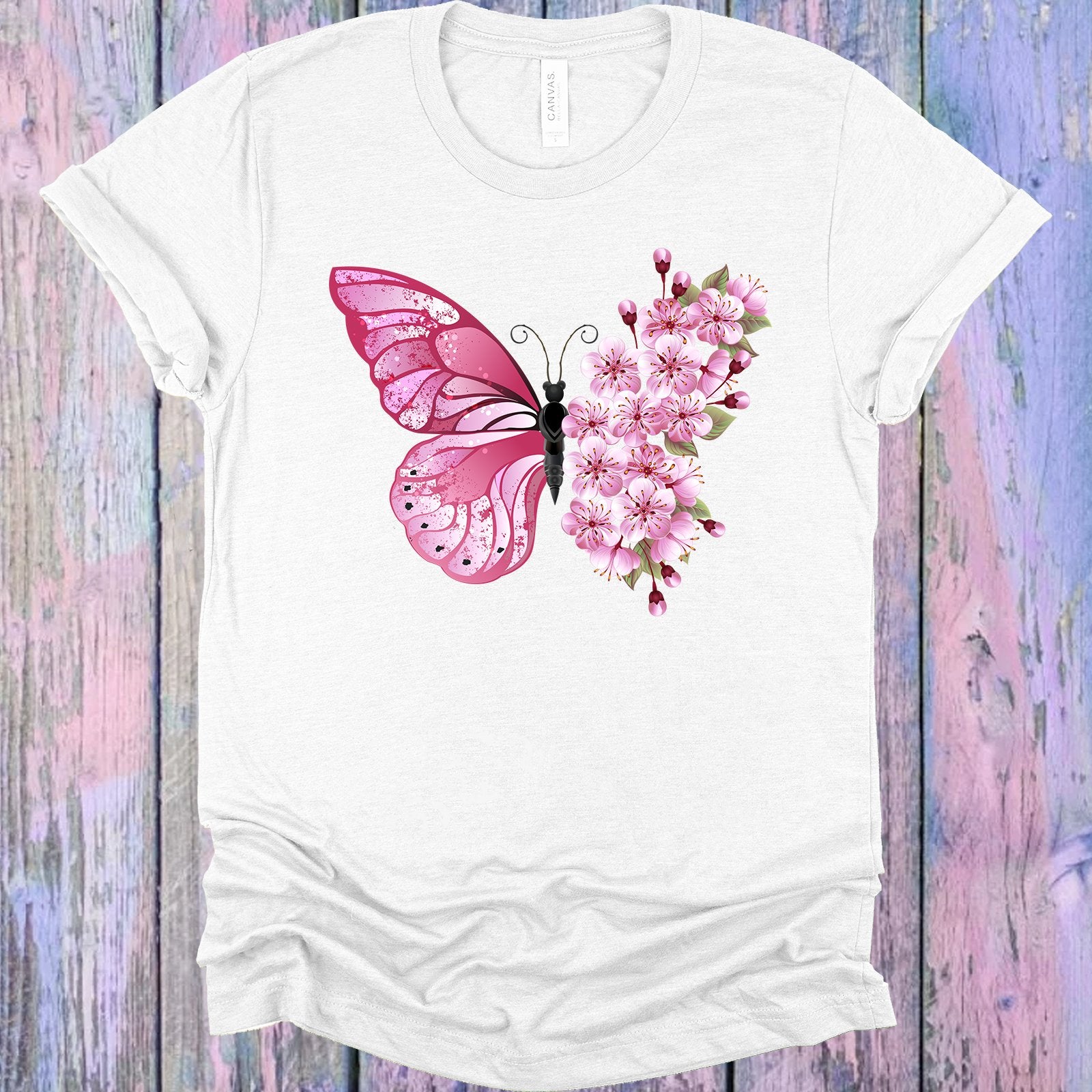 Floral Butterfly Graphic Tee Graphic Tee