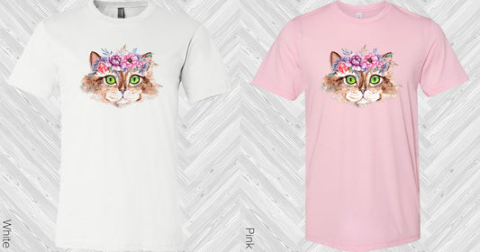 Floral Cat Graphic Tee Graphic Tee