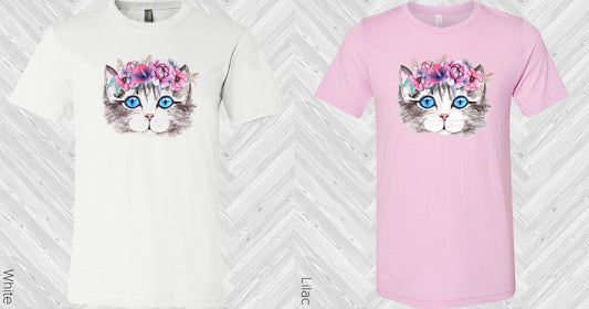 Floral Cat Graphic Tee Graphic Tee