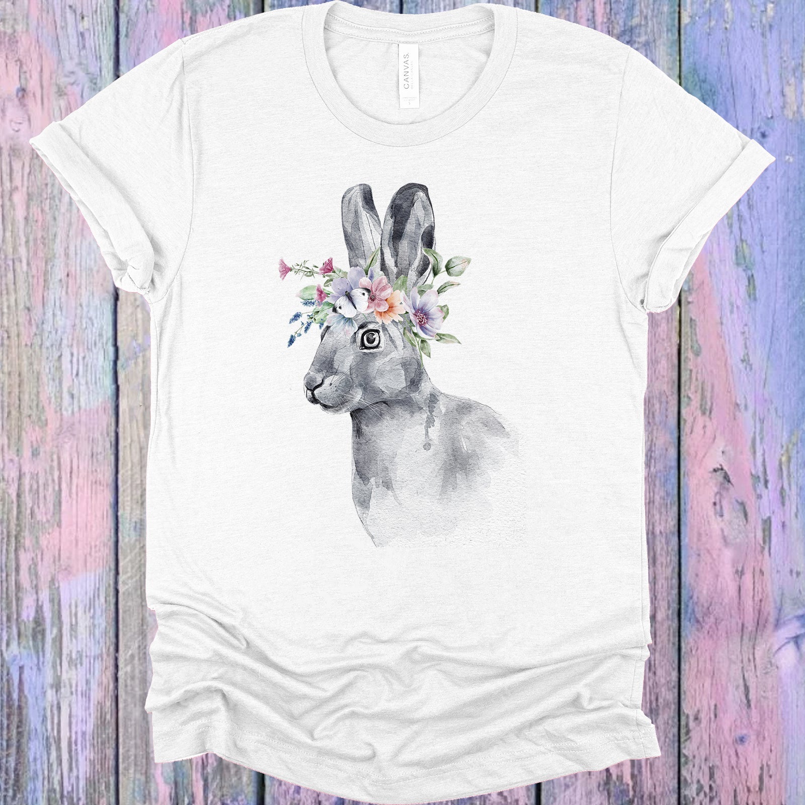 Floral Hare Graphic Tee Graphic Tee
