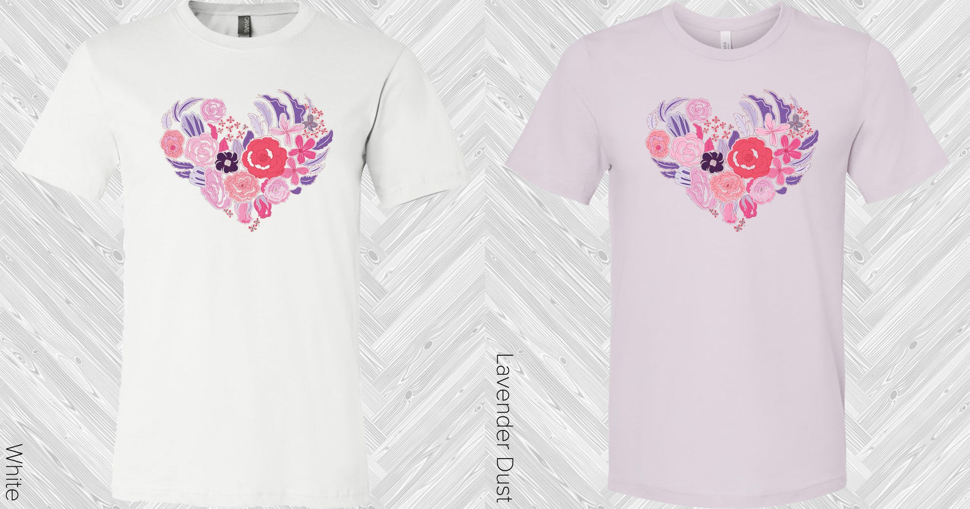 Floral Heart Graphic Tee Graphic Tee
