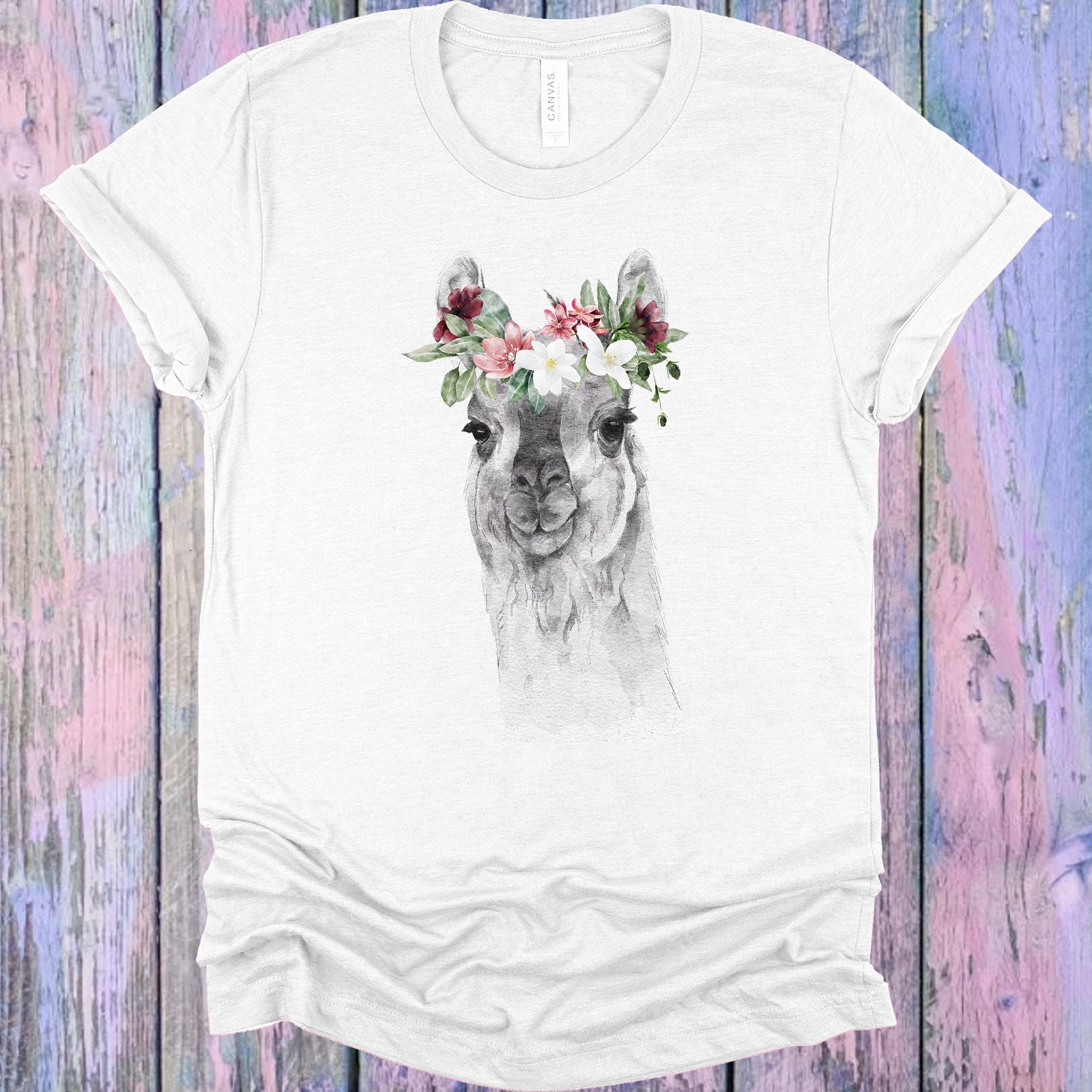 Floral Llama Graphic Tee Graphic Tee