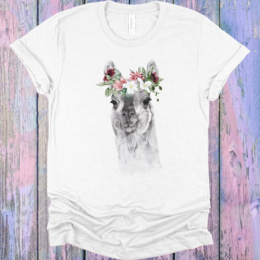 Floral Llama Graphic Tee Graphic Tee