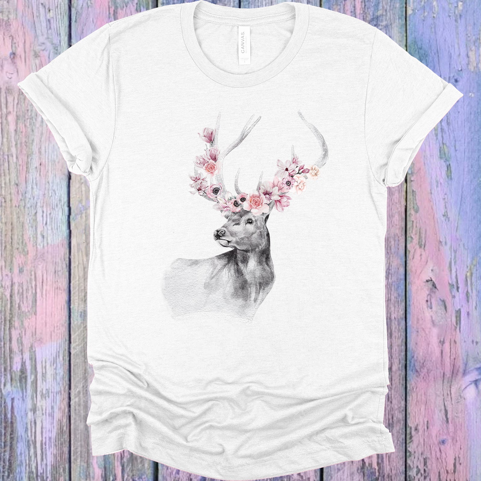 Floral Stag Graphic Tee Graphic Tee
