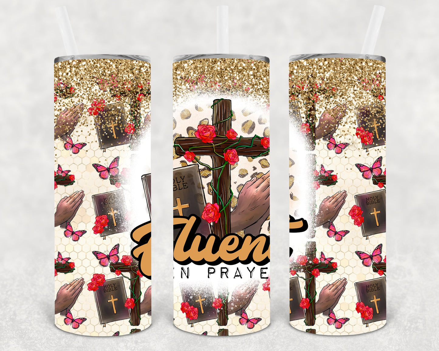 Fluent In Prayer 20 Oz Skinny Tumbler