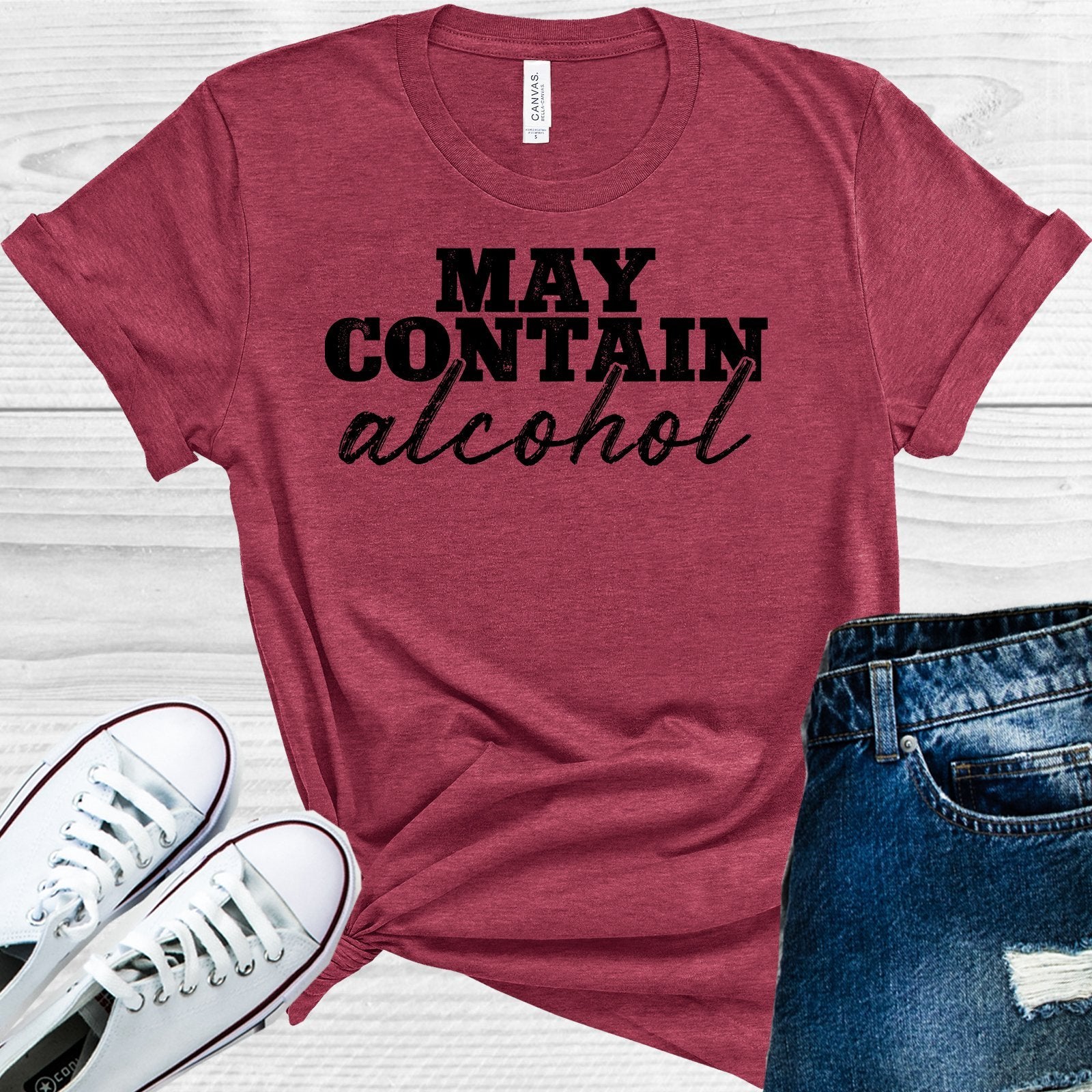 May Contain Alcohol Graphic Tee Graphic Tee