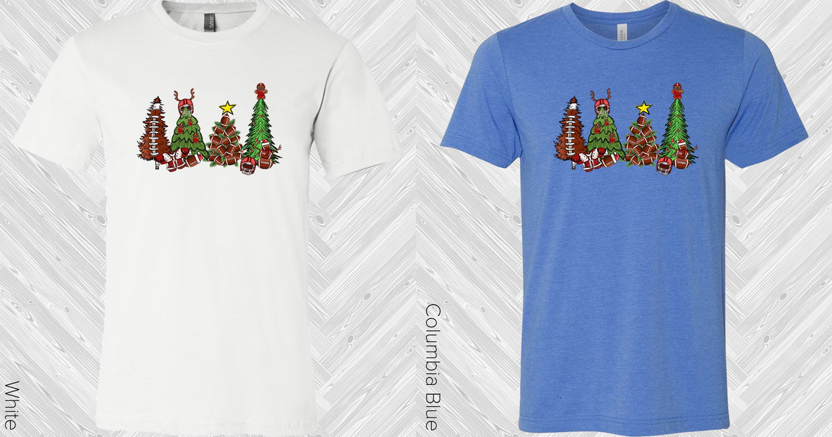 Football Christmas Trees Graphic Tee Graphic Tee