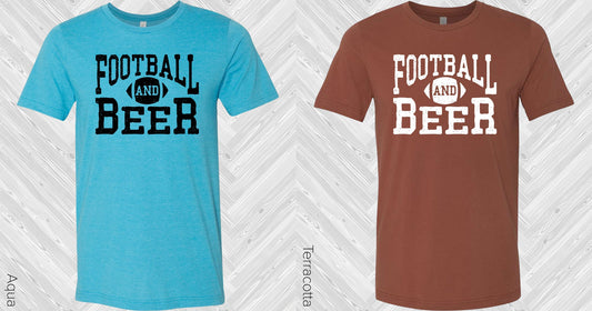 Football And Beer Graphic Tee Graphic Tee