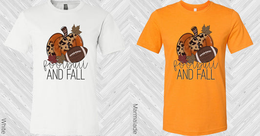 Football And Fall Graphic Tee Graphic Tee
