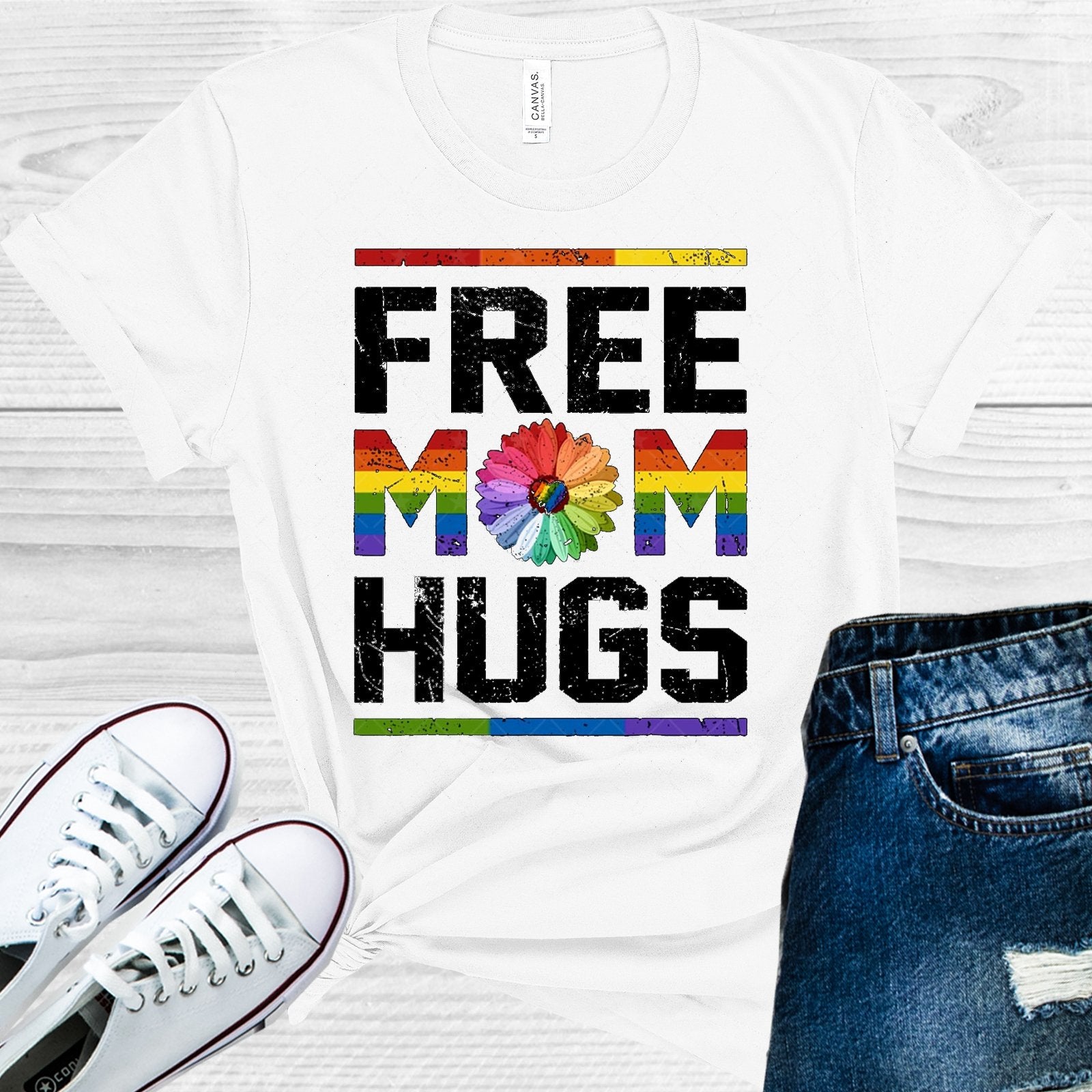 Free Mom Hugs Graphic Tee Graphic Tee
