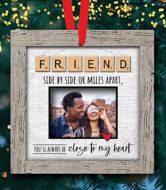 Friend Side By Or Miles Apart Christmas Ornament