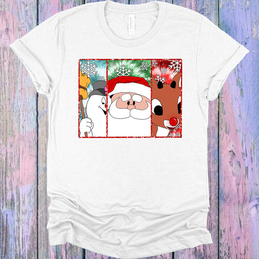 Frosty Santa And Rudolph Graphic Tee Graphic Tee