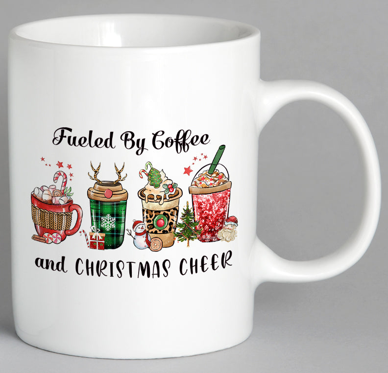 Fueled By Coffee And Christmas Cheer Mug