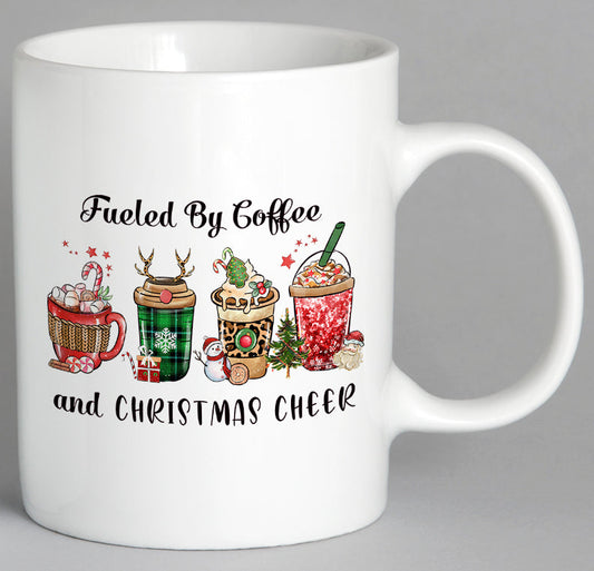 Fueled By Coffee And Christmas Cheer Mug