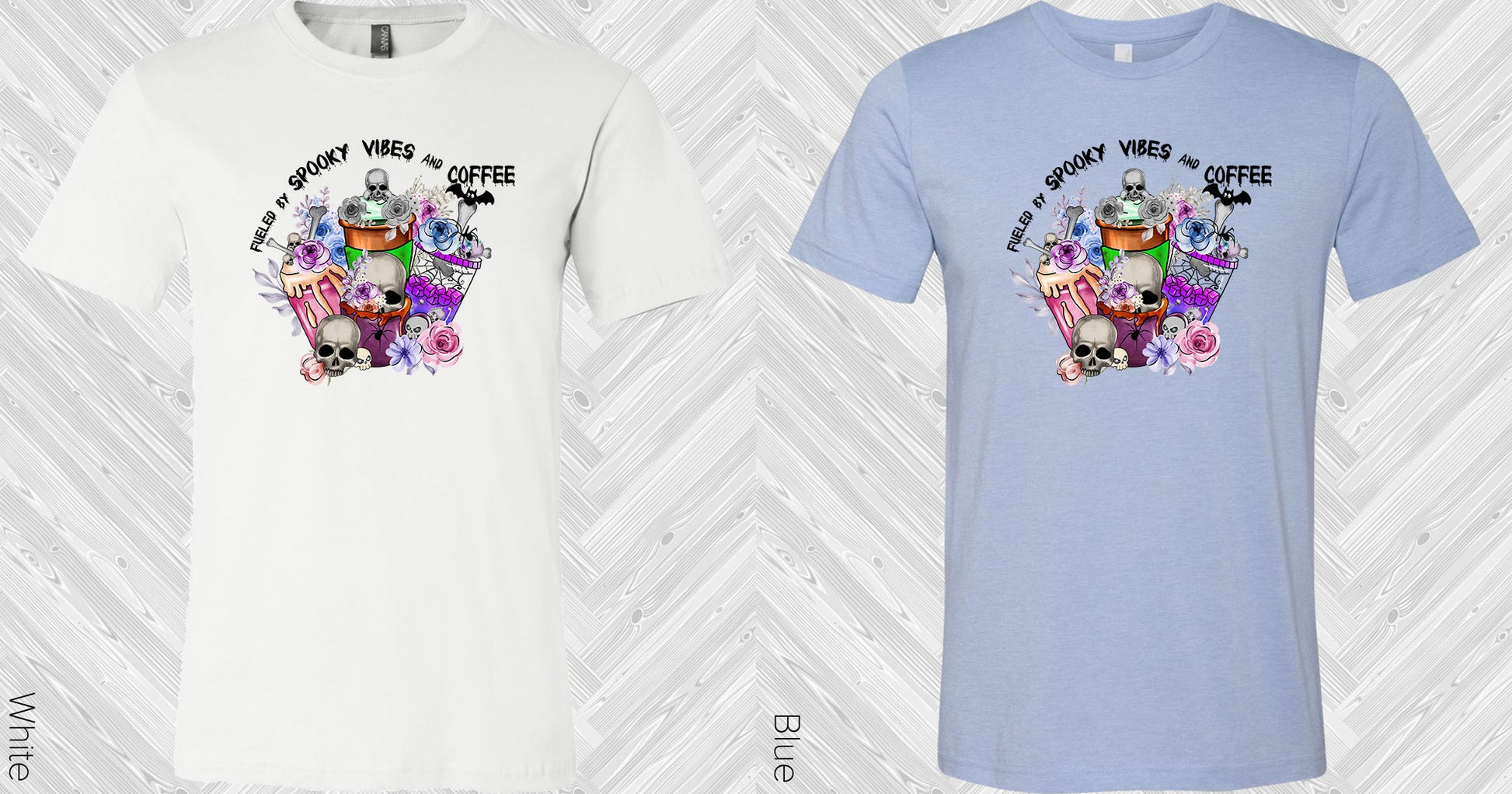 Fueled By Spooky Vibes And Coffee Graphic Tee Graphic Tee