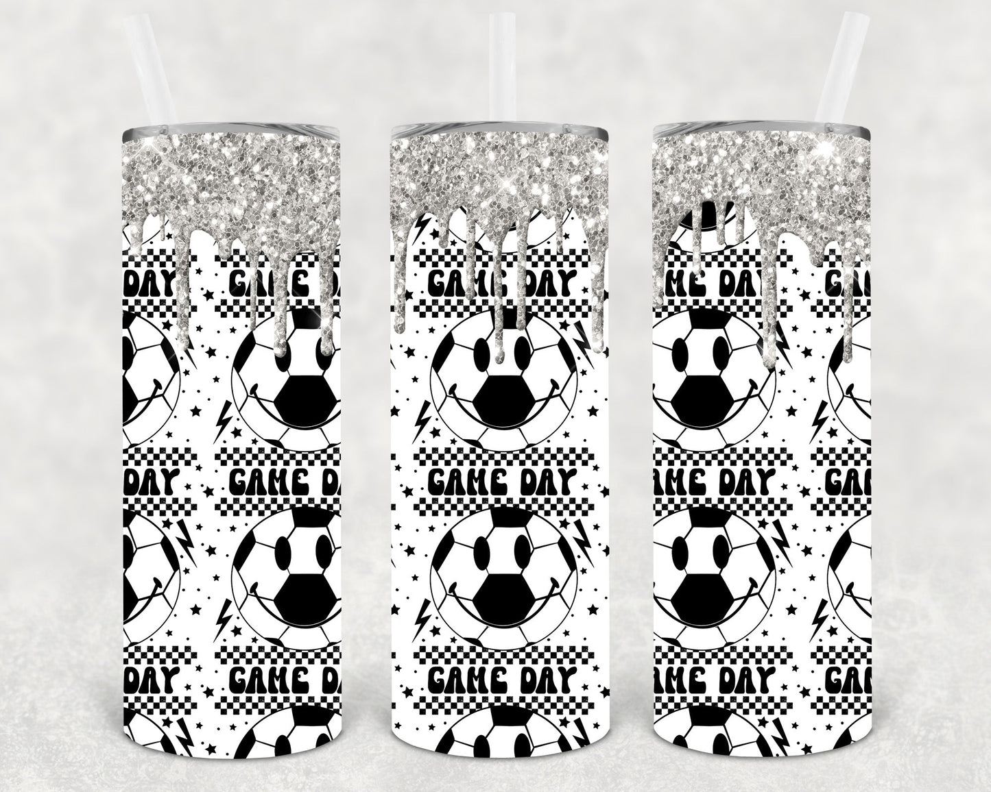 Game Day Soccer 20 Oz Skinny Tumbler