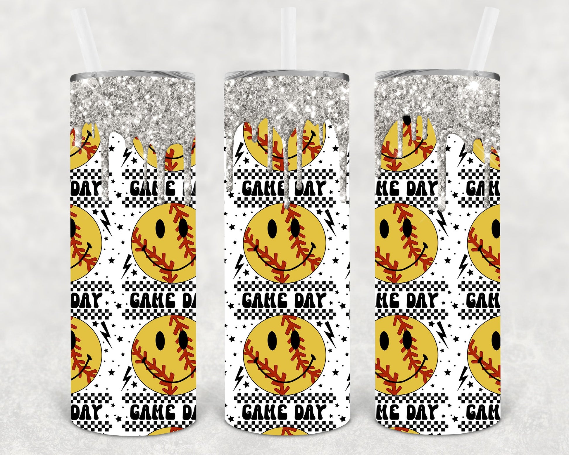 Game Day Softball 20 Oz Skinny Tumbler