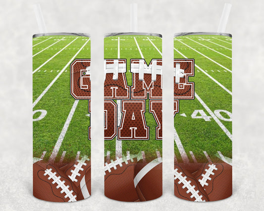 Game Day 20 Oz Skinny Tumbler