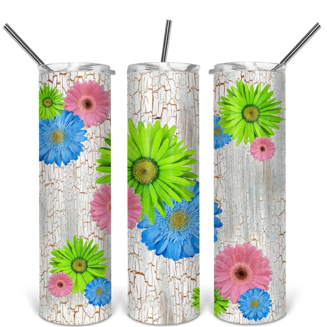 Gerbera Daisy 20 Oz Skinny Tumbler