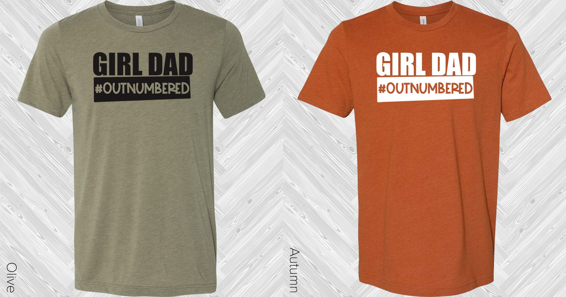 Girl Dad #outnumbered Graphic Tee Graphic Tee
