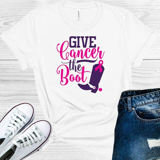 Give Cancer The Boot Graphic Tee Graphic Tee