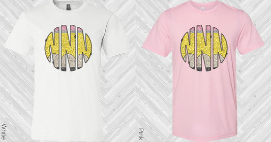 Glitter Pencil Monogram Graphic Tee