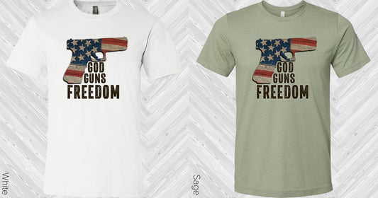 God Guns Freedom Graphic Tee Graphic Tee