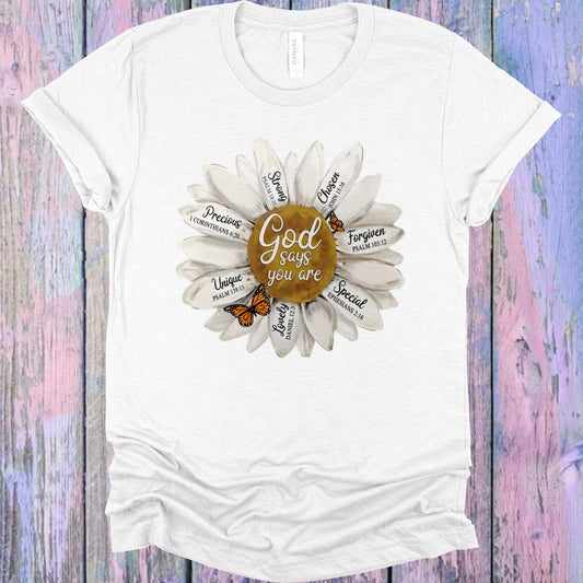 God Says You Are Graphic Tee Graphic Tee