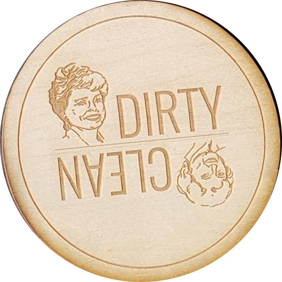 Golden Girls Dirty/clean Dishwasher Magnet