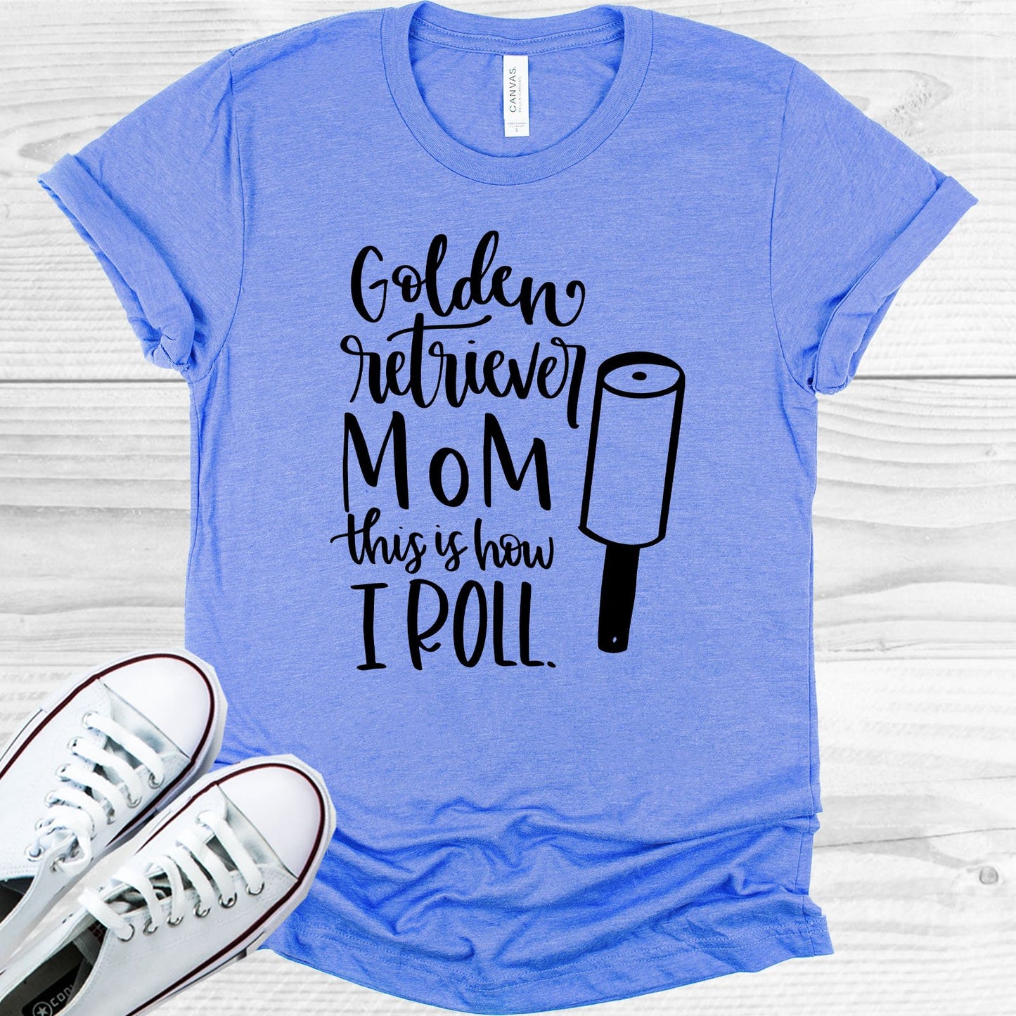Golden Retriever Mom This Is How I Roll Graphic Tee Graphic Tee