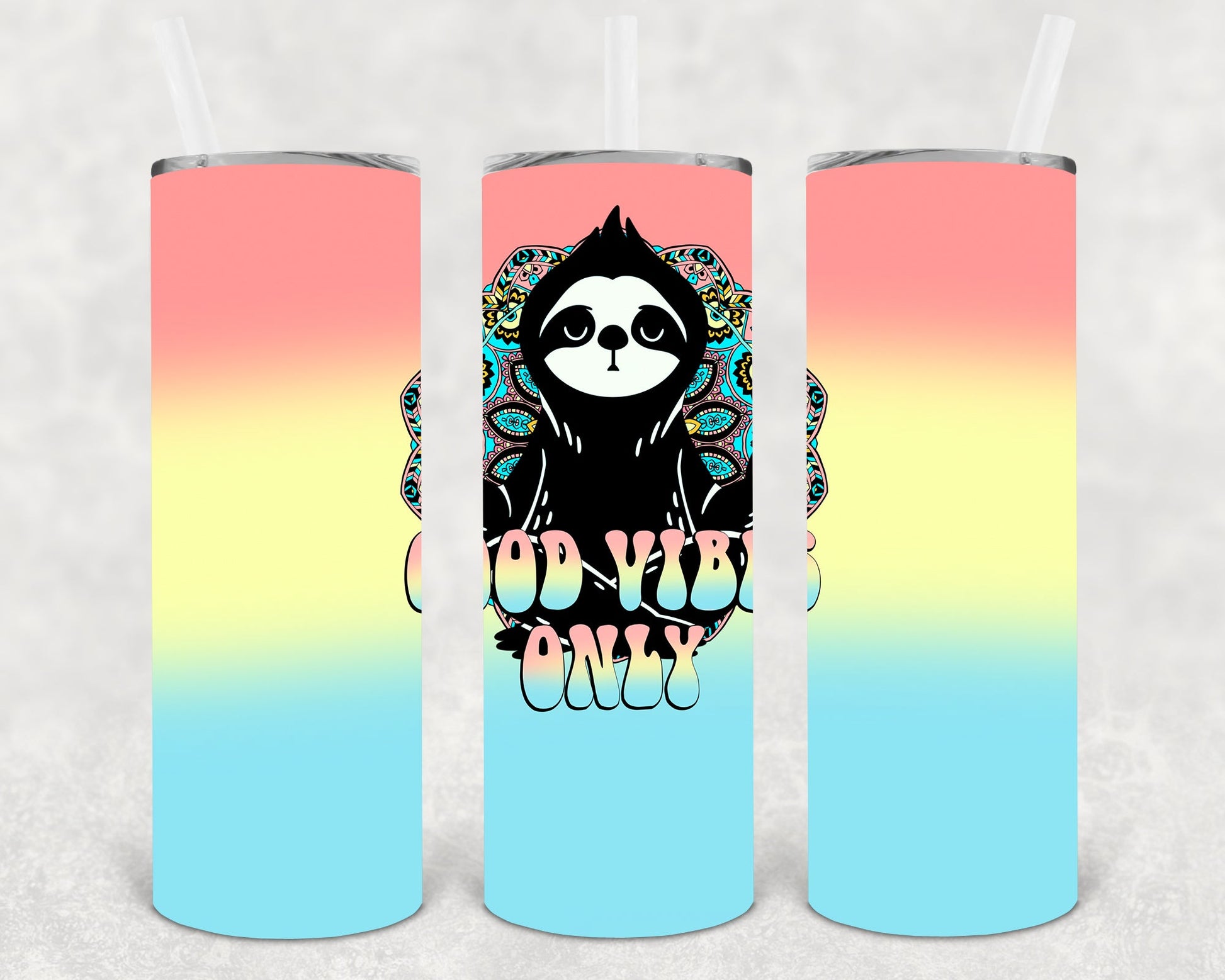 Good Vibes Only 20 Oz Skinny Tumbler