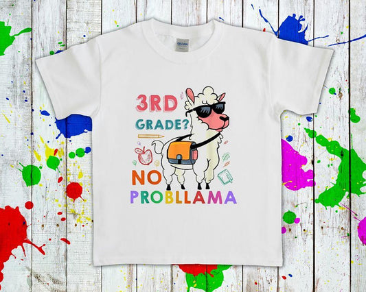 Grade No Probllama Customized Graphic Tee Graphic Tee