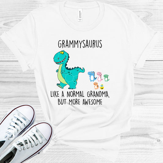 Grammysaurus Like A Normal Grandma But More Awesome Customized Graphic Tee Graphic Tee