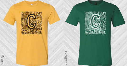 Grandma Subway Art Graphic Tee Graphic Tee