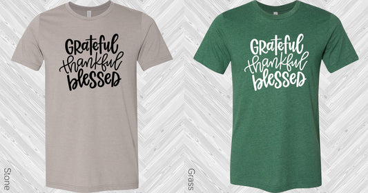 Grateful Thankful Blessed Graphic Tee Graphic Tee