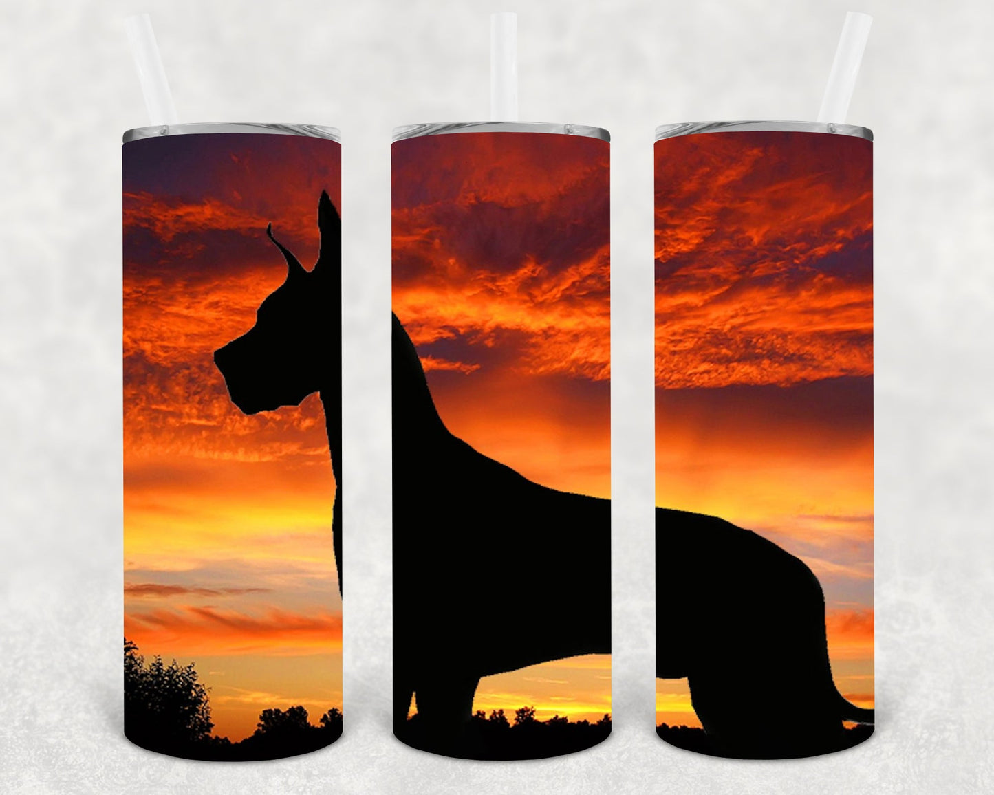 Great Dane 20 Oz Skinny Tumbler