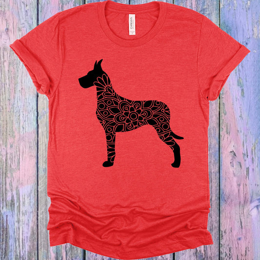 Great Dane Mandala Graphic Tee Graphic Tee